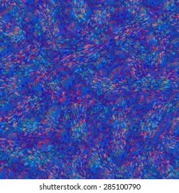 Seamless texture of endless blue and purple color spots.