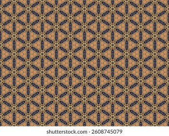 Seamless Texture Endless Cloth Decoration Interior Shape Textile Art Fashion Fabric Visual Template Background Wallpaper Luxury Perspective Geometric Digital Design Graphic Tile Symmetric Pattern.