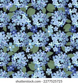  nahtlose Textur. Endlose Vektorgrafik. Vielfarbiges Muster von Blumen und Blättern. kann für Stoff und Tapete verwendet werden.