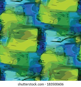 seamless texture (EPS 8) america ancient background wallpaper impressionism green, blue cubism