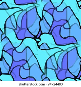 seamless texture ( EPS 8) of blue abstract