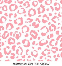 Seamless texture with exotic leopard ink print. Abstract modern pattern can be used for wallpaper, pattern fills, web page background, surface textures, printing on textiles.