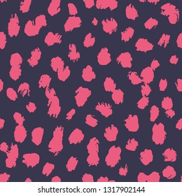Seamless texture with exotic leopard ink print. Abstract modern pattern can be used for wallpaper, pattern fills, web page background, surface textures, printing on textiles.
