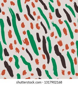 Seamless texture with exotic leopard ink print. Abstract modern pattern can be used for wallpaper, pattern fills, web page background, surface textures, printing on textiles.