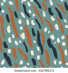 Seamless texture with exotic leopard ink print. Abstract modern pattern can be used for wallpaper, pattern fills, web page background, surface textures, printing on textiles.