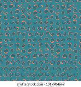 Seamless texture with exotic leopard ink print. Abstract modern pattern can be used for wallpaper, pattern fills, web page background, surface textures, printing on textiles.