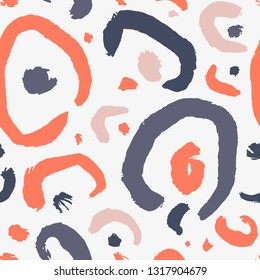 Seamless texture with exotic leopard ink print. Abstract modern pattern can be used for wallpaper, pattern fills, web page background, surface textures, printing on textiles.
