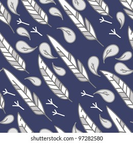 seamless texture with feathers