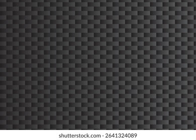 A seamless texture featuring a repeating pattern of dark gray and black rectangles creating an interlocking brick-like effect. The subtle shading adds depth.