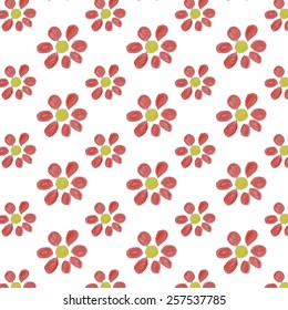 Seamless Texture - a Field of Flowers