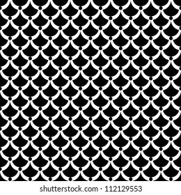 Seamless texture. "Fish scale" pattern. Vector art.