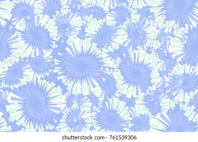 Seamless texture of five colors. Spiral fireworks, stars. For use on fabrics, 3D models, wallpaper and design.