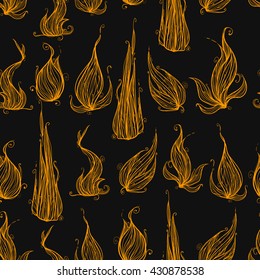 Seamless texture with flames. Great textures for your design.