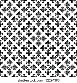 Seamless texture with fleur-de-lis