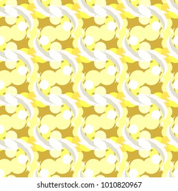 Seamless texture with a flock of dolphins under water, illustration for background