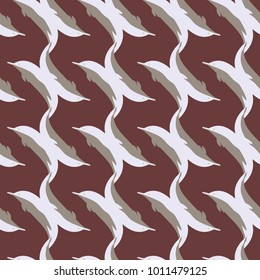 Seamless texture with a flock of dolphins under water, illustration for background