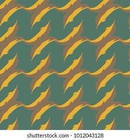 Seamless texture with a flock of dolphins under water, illustration for background