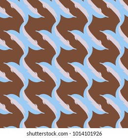 Seamless texture with a flock of dolphins under water, illustration for background