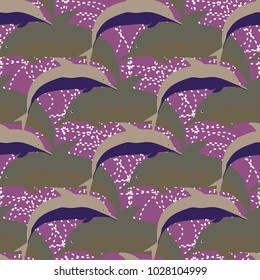 Seamless texture with a flock of dolphins under water, illustration for background