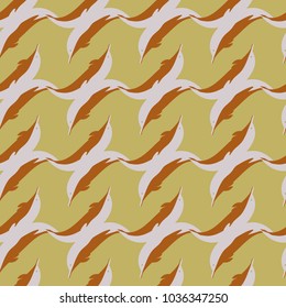 Seamless texture with a flock of dolphins under water, illustration for background