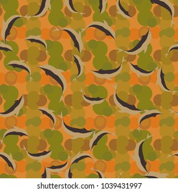 Seamless texture with a flock of dolphins under water, illustration for background