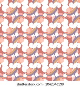 Seamless texture with a flock of dolphins under water, illustration for background