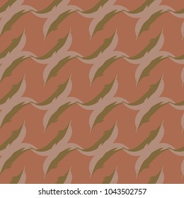 Seamless texture with a flock of dolphins under water, illustration for background