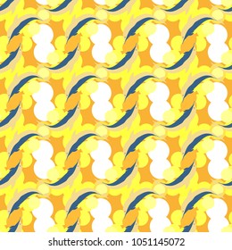 Seamless texture with a flock of dolphins under water, illustration for background