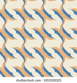 Seamless texture with a flock of dolphins under water, illustration for background