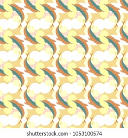 Seamless texture with a flock of dolphins under water, illustration for background