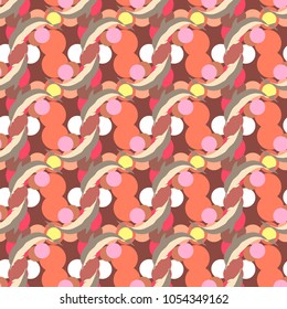 Seamless texture with a flock of dolphins under water, illustration for background
