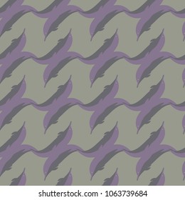 Seamless texture with a flock of dolphins under water, illustration for background