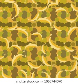 Seamless texture with a flock of dolphins under water, illustration for background