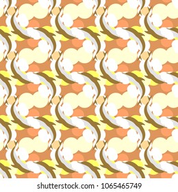 Seamless texture with a flock of dolphins under water, illustration for background