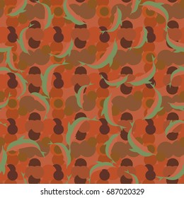 Seamless texture with a flock of dolphins under water, illustration for background