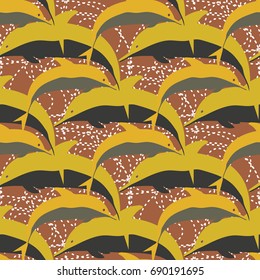 Seamless texture with a flock of dolphins under water, illustration for background