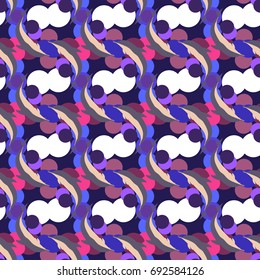 Seamless texture with a flock of dolphins under water, illustration for background