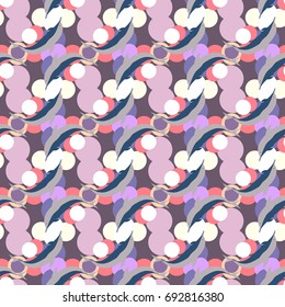 Seamless texture with a flock of dolphins under water, illustration for background