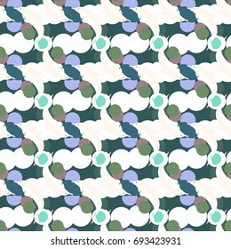 Seamless texture with a flock of dolphins under water, illustration for background