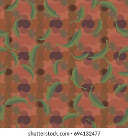 Seamless texture with a flock of dolphins under water, illustration for background