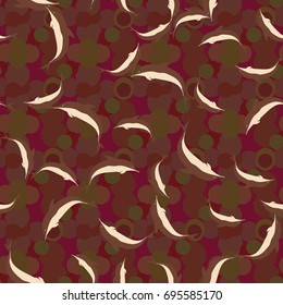 Seamless texture with a flock of dolphins under water, illustration for background