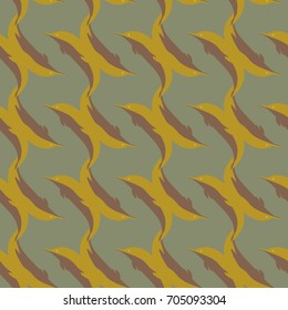Seamless texture with a flock of dolphins under water, illustration for background