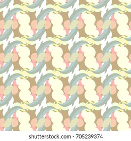 Seamless texture with a flock of dolphins under water, illustration for background
