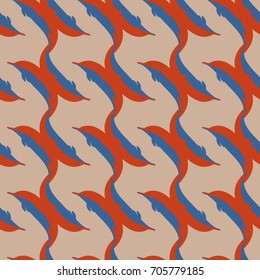 Seamless texture with a flock of dolphins under water, illustration for background