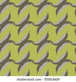Seamless texture with a flock of dolphins under water, illustration for background