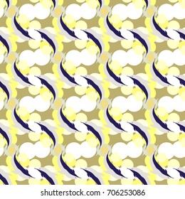 Seamless texture with a flock of dolphins under water, illustration for background