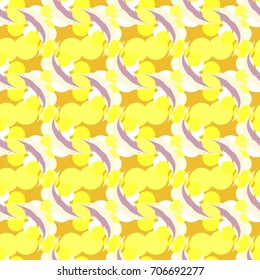 Seamless texture with a flock of dolphins under water, illustration for background