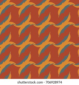 Seamless texture with a flock of dolphins under water, illustration for background