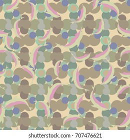Seamless texture with a flock of dolphins under water, illustration for background