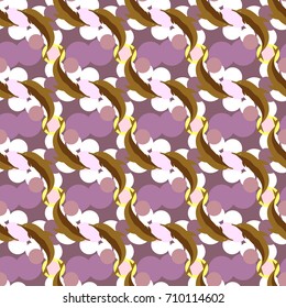 Seamless texture with a flock of dolphins under water, illustration for background